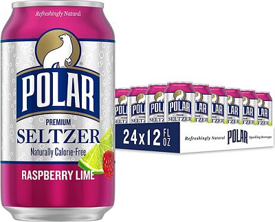 Purchase Polar Seltzer Water Raspberry Lime, 12 fl oz cans, 24 pack at Amazon.com