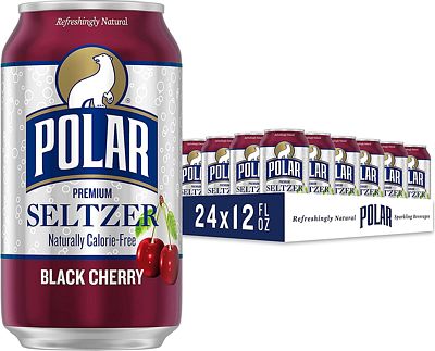Purchase Polar Seltzer Water Black Cherry, 12 fl oz cans, 24 pack at Amazon.com