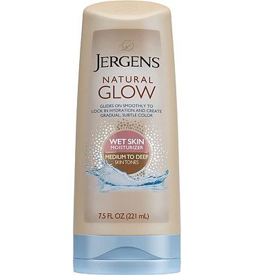 Purchase Jergens Natural Glow In Shower Lotion, Self Tanner for Medium to Deep Skin Tone, Sunless Tanning Wet Skin Lotion for Gradual, Flawless Color, 7.5 Ounce at Amazon.com