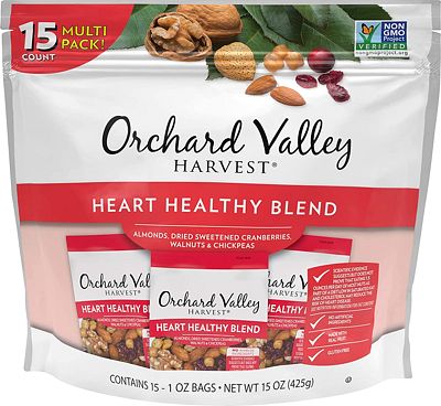 Purchase Orchard Valley Harvest Heart Healthy Blend, 1 Ounce Bags (Pack of 15) at Amazon.com