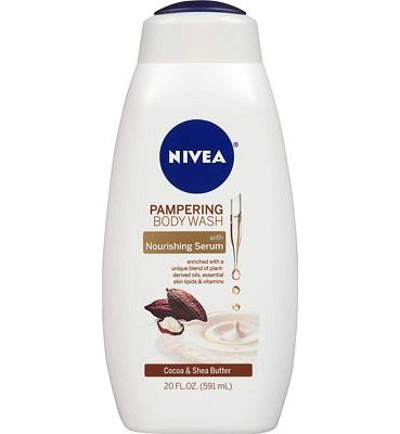 Purchase NIVEA Cocoa and Shea Butter Pampering Body Wash with Nourishing Serum, 20 Fl Oz Bottle at Amazon.com