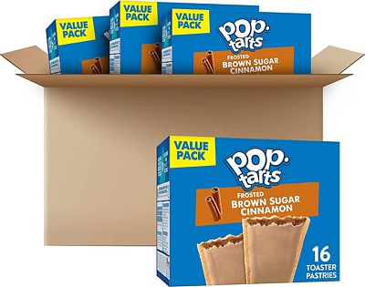 Purchase Pop-Tarts, Breakfast Toaster Pastries, Frosted Brown Sugar Cinnamon, Fun Snacks for Kids (64 Toaster Pastries) at Amazon.com