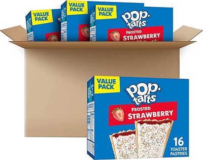 Purchase Pop-Tarts, Breakfast Toaster Pastries, Frosted Strawberry, Fun Snacks for Kids (64 Toaster Pastries) at Amazon.com