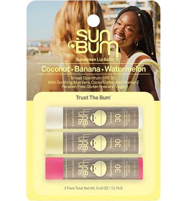 Purchase Sun Bum SPF 30 Sunscreen Lip Balm, Variety Pack, .15 oz at Amazon.com