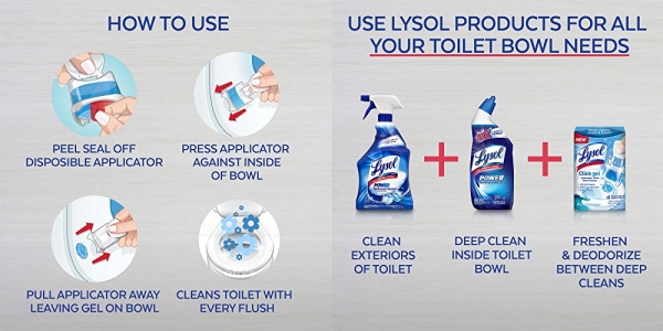 Purchase Lysol Automatic Toilet Bowl Cleaner, Lavender, 6 Count on Amazon.com