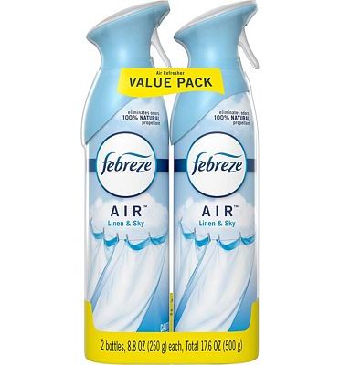 Purchase Febreze Air Freshener Spray, Linen & Sky, Odor Eliminator for Strong Odors, 8.8 Oz (2 Count) Multicolor at Amazon.com