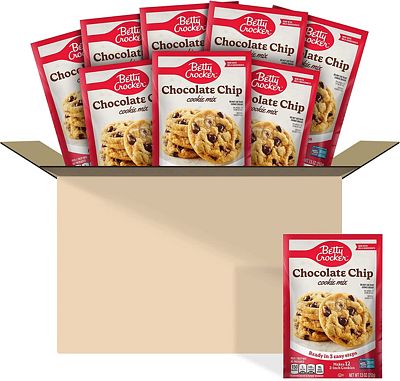 Purchase Betty Crocker Chocolate Chip Cookie Mix, Makes (12) 2-inch Cookies, 7.5 oz. (Pack of 9) at Amazon.com
