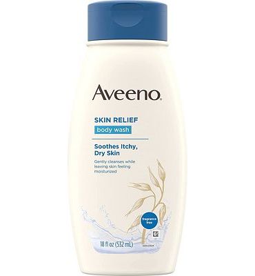 Purchase Aveeno Skin Relief Fragrance-Free Moisturizing Body Wash with Oat to Soothe Itchy, Dry Skin, Gentle & Unscented Daily Cream Body Cleanser, Soap-Free & Dye-Free for Sensitive Skin, 18 fl. Oz at Amazon.com