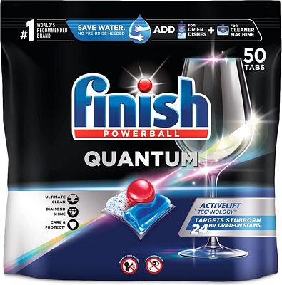Purchase Finish - Quantum with Activblu Technology - 50ct - Dishwasher Detergent - Powerball - Ultimate Clean and Shine - Dishwashing Tablets - Dish Tabs- at Amazon.com