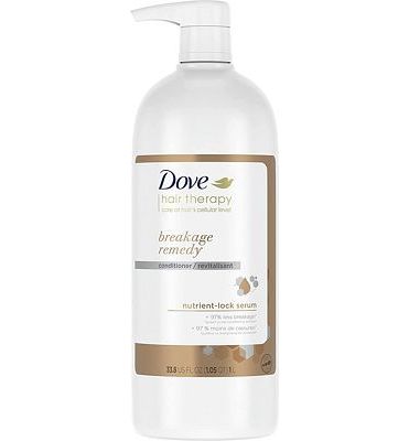 Purchase Dove Hair Therapy Conditioner for Damaged Hair Breakage Remedy Hair Conditioner with Nutrient-Lock Serum 33.8 oz at Amazon.com