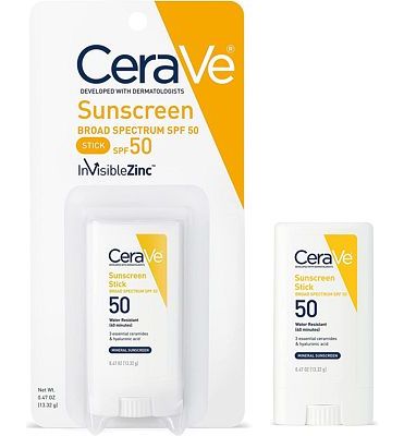Purchase CeraVe Mineral Sunscreen Stick for Kids & Adults, Broad Spectrum SPF 50, Fragrance Free, 0.47 Ounce at Amazon.com