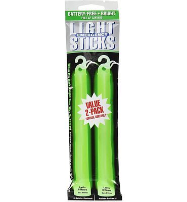 Purchase Ready America 8-Hour Emergency Lightsticks (2 Pack), Green at Amazon.com