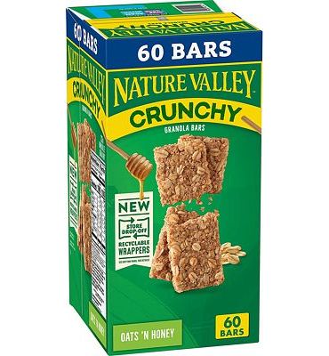 Purchase Nature's Valley granola bars, Crunchy Oats N Honey, 60 Count at Amazon.com