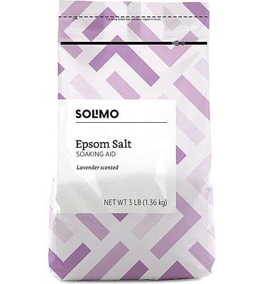 Purchase Amazon Brand - Solimo Epsom Salt Soaking Aid, Lavender Scented, 3 Pound at Amazon.com