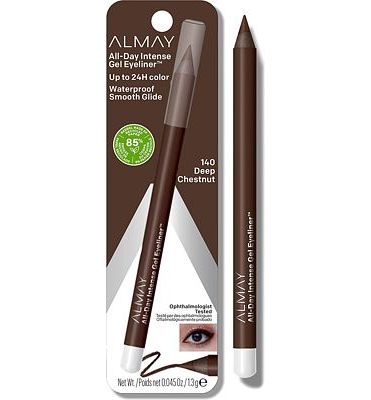Purchase Gel Eyeliner by Almay, Waterproof, Fade-Proof Eye Makeup, Easy-to-Sharpen Liner Pencil, 140 Deep Chestnut, 0.028 Oz at Amazon.com