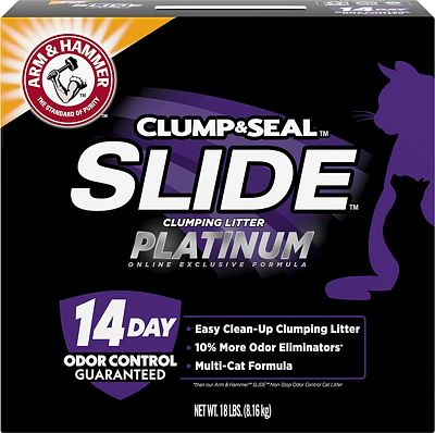Purchase Arm & Hammer Slide Platinum Clumping Cat Litter, Multi-Cat at Amazon.com
