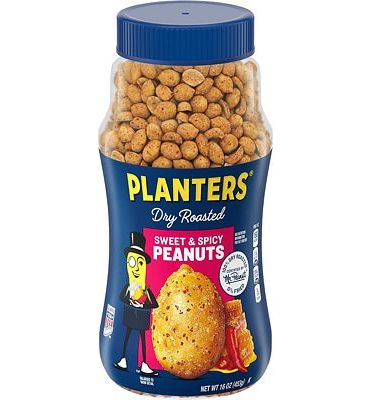 Purchase Planters Sweet and Spicy Dry Roasted Peanuts, 16 oz. at Amazon.com