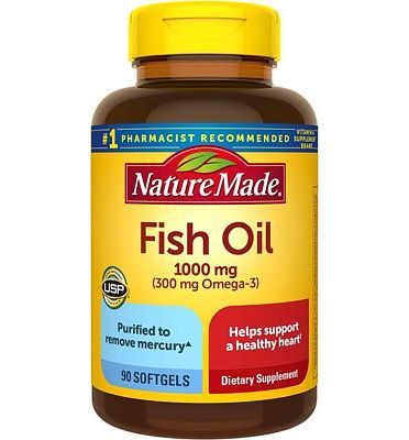 Purchase Nature Made Fish Oil 1000 mg, 90 Softgels, Fish Oil Omega 3 Supplement For Heart Health at Amazon.com