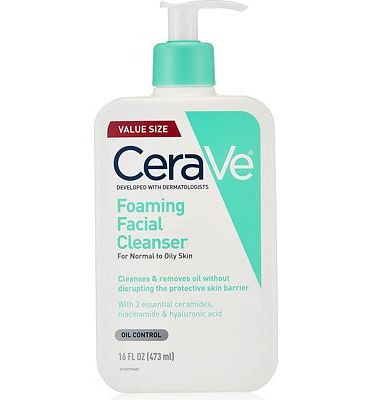 Purchase CeraVe Foaming Facial Cleanser, Daily Face Wash for Oily Skin at Amazon.com
