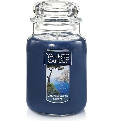 Purchase Yankee Candle Mediterranean Breeze Scented, Classic 22oz Large Jar Single Wick Candle, Over 110 Hours of Burn Time at Amazon.com