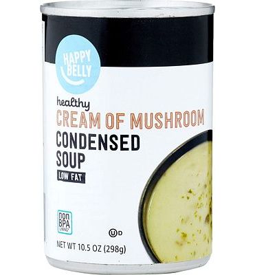 Purchase Amazon Brand - Happy Belly Low Fat Cream of Mushroom Soup 10.5 Ounce at Amazon.com