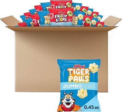 Purchase Kellogg's Jumbo Snax Cereal Snacks, Kids Snacks, Lunch Box Snacks, Variety Pack (3 Boxes, 36 Pouches) at Amazon.com
