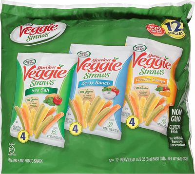 Purchase Sensible Portions Garden Veggie Straws Variety Pack, Sea Salt, Zesty Ranch & Cheddar Cheese, 0.75 Oz (Pack of 12) at Amazon.com