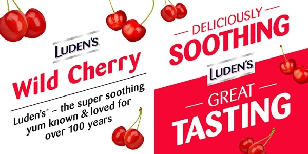 Purchase Luden's Wild Cherry Throat Drops, Deliciously Soothing, 30 Drops, 1 Bag on Amazon.com