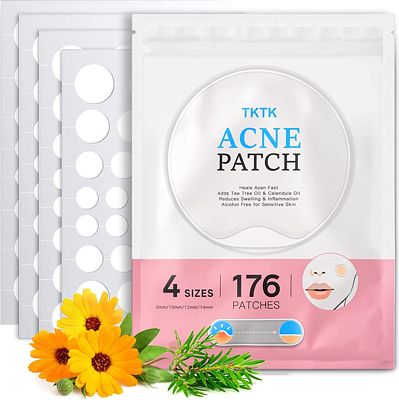 Purchase TKTK Pimple Patches Acne Patches For Face 4 Sizes 176 Patches Hydrocolloid Patch Acne Absorbing Zit Patch Easy To Peel, Add Tea Tree & Calendula Oil at Amazon.com