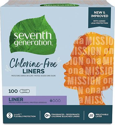 Purchase Seventh Generation Pantiliners Pads Absorbent pads Light Absorbency Chlorine Free Pads 100 count at Amazon.com