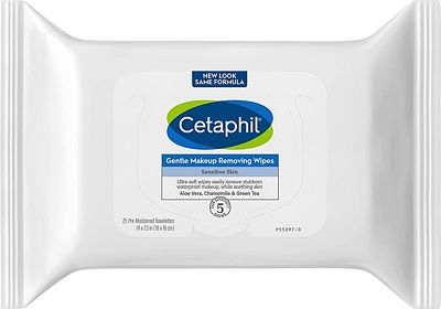 Purchase Cetaphil Gentle Makeup Removing Face Wipes, Daily Cleansing Facial Towelettes Gently Remove Makeup, Fragrance and Alcohol Free, 25 Count at Amazon.com
