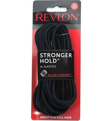Purchase REVLON Extra Long Black Hair Elastics, 16 Count at Amazon.com