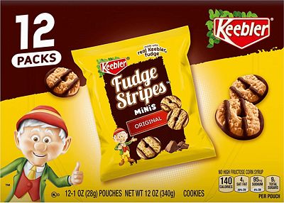 Purchase Keebler On-The-Go Fudge Stripes Cookies, 12oz, 12ct at Amazon.com