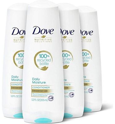 Purchase Dove Nutritive Solutions Moisturizing Conditioner for Normal to Dry Hair Daily Moisture Deep Conditioner, 12 Fl Oz (Pack of 4) at Amazon.com