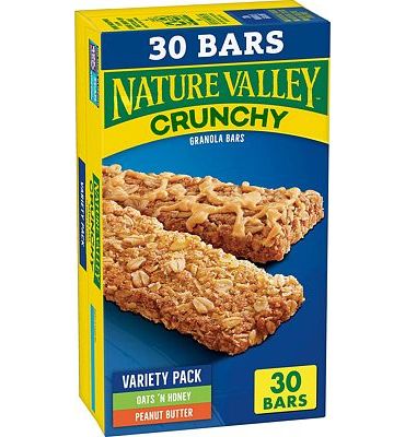 Purchase Nature Valley Granola Bars, Crunchy, Peanut Butter and Oats 'n Honey, 30 ct at Amazon.com