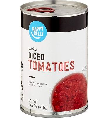 Purchase Amazon Brand - Happy Belly Petite Diced Tomatoes, 14.5 Ounce at Amazon.com