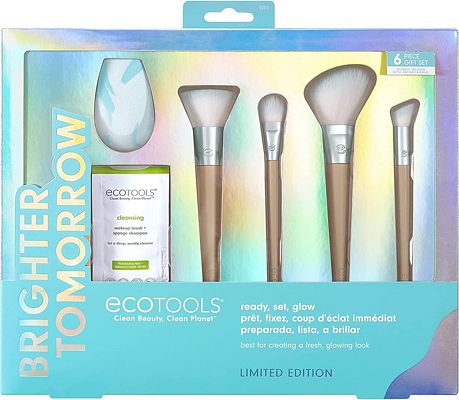 Purchase EcoTools Limited Edition Ready, Set, Glow Makeup Accessory & Cleansing Set, Blue, 6 Piece Makeup Gift Set at Amazon.com