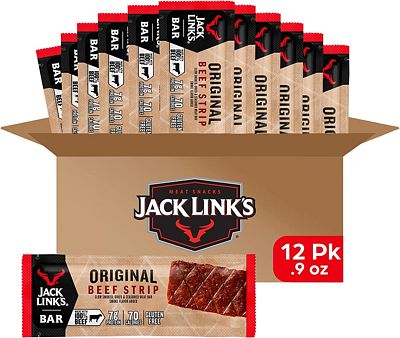 Purchase Jack Link's Beef Jerky Bars, Original - 7g of Protein and 80 Calories (Pack of 12) at Amazon.com