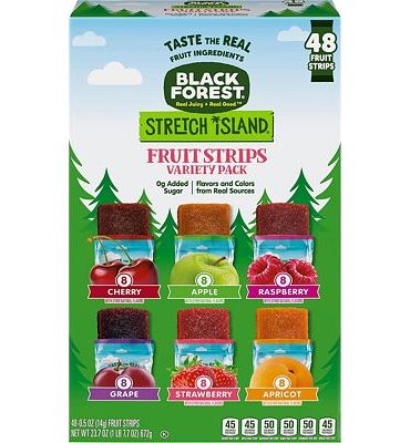 Purchase Black Forest Stretch Island Fruit Strips Variety Pack - Cherry, Apple, Strawberry, Apricot, Grape, Raspberry (Pack of 48) at Amazon.com