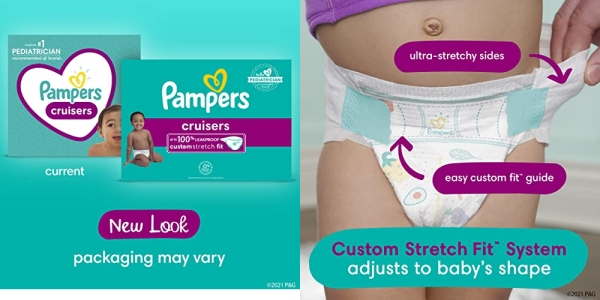 Purchase Diapers Size 4, 160 Count - Pampers Cruisers Disposable Baby Diapers, ONE MONTH SUPPLY on Amazon.com