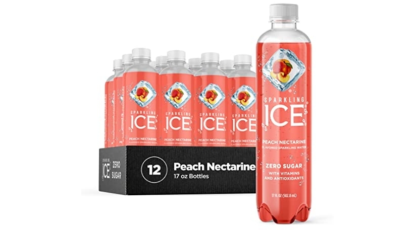 Purchase Sparkling Ice, Peach Nectarine Sparkling Water, Zero Sugar Flavored Water, with Vitamins and Antioxidants, Low Calorie Beverage, 17 fl oz Bottles (Pack of 12) at Amazon.com