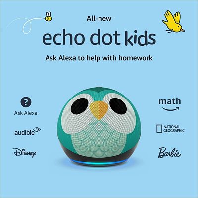 Purchase All-New Echo Dot (5th Gen, 2022 release) Kids, Designed for kids, with parental controls, Owl at Amazon.com