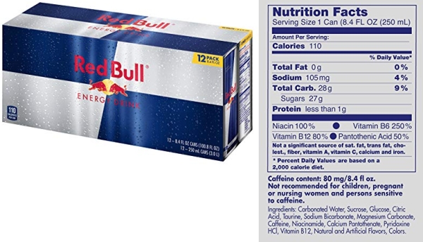 Purchase Red Bull Energy Drink, 8.4 Fl Oz (Pack of 24) on Amazon.com