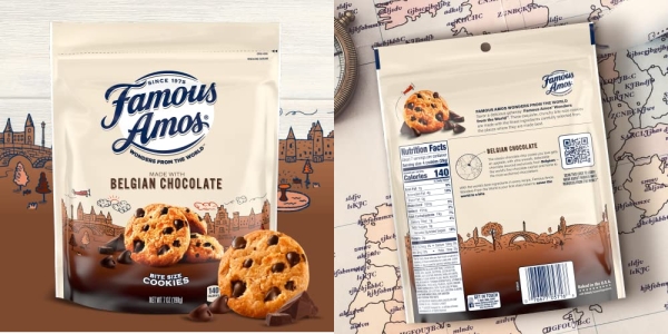 Purchase Famous Amos Wonders of the World Belgian Chocolate Chip Cookies, Bite-Sized Gourmet Chocolate Chip Cookies in a Resealable 7 oz Bag on Amazon.com