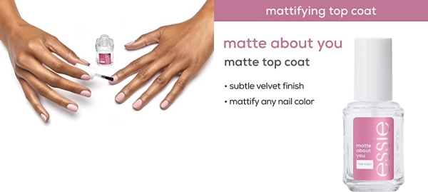Purchase essie Top Coat Nail Polish, Matte About You Top Coat, Mattify, 0.46 Fl Oz on Amazon.com