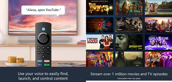 Purchase Fire TV Stick Lite with latest Alexa Voice Remote Lite (no TV controls), HD streaming device on Amazon.com