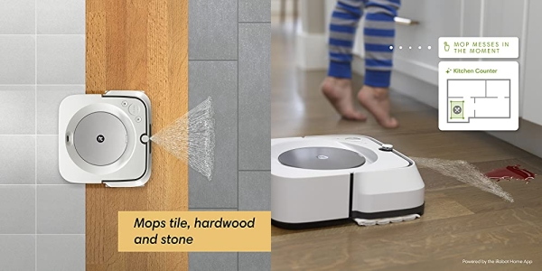 Purchase iRobot Braava Jet M6 (6110) Ultimate Robot Mop- Wi-Fi Connected, Precision Jet Spray, Smart Mapping, Works with Alexa, Ideal for Multiple Rooms, Recharges and Resumes, White on Amazon.com