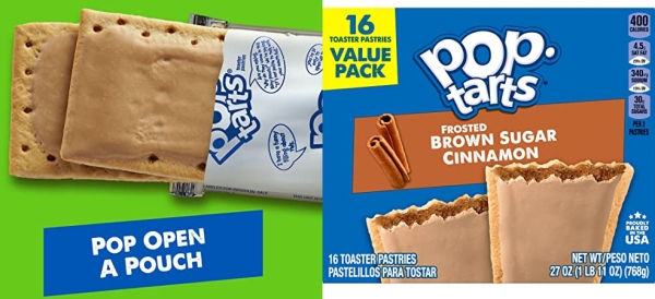 Purchase Pop-Tarts, Breakfast Toaster Pastries, Frosted Brown Sugar Cinnamon, Fun Snacks for Kids (64 Toaster Pastries) on Amazon.com