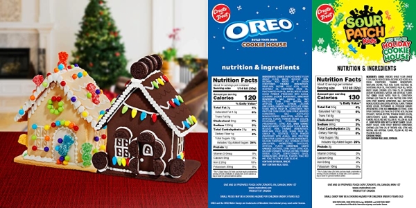 Purchase Create-A-Treat OREO Holiday Cookie House Kit and SOUR PATCH KIDS Holiday Cookie House Kit, Holiday Cookie House Decorating Kit Variety Pack, 2 Pack on Amazon.com