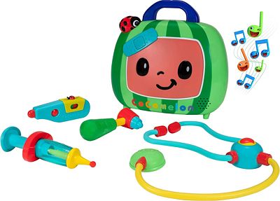 Purchase CoComelon Official Musical Checkup Case, Plays Clips from Doctor Checkup Song Includes 4 Themed Medical Doctor Accessories at Amazon.com
